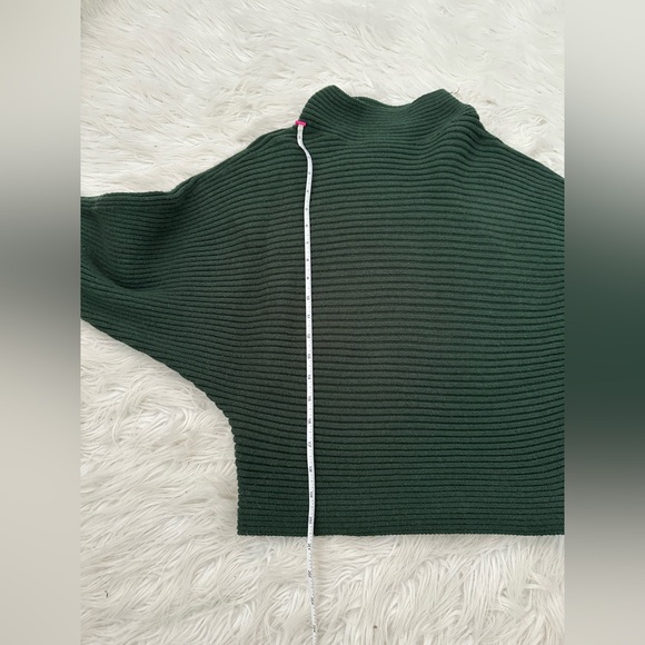 By Anthropologie dark green sweater mockneck turtleneck xs - Picture 3 of 8